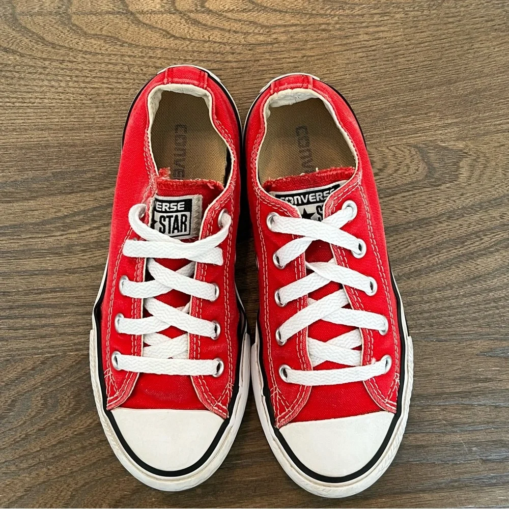 Red Converse Chuck Taylor All Star Sneakers - Picture 3 of 10